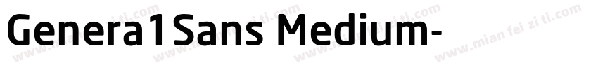 Genera1Sans Medium字体转换